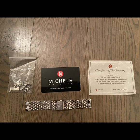 COPY - Michele Deco Chronograph Diamond Watch. Authentic with all original piec… - Picture 2 of 4